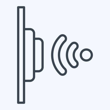 Simge Yakınlık Sensörü. Sensörlerin sembolüyle ilgili. Sıra tarzı. dizayn edilebilir