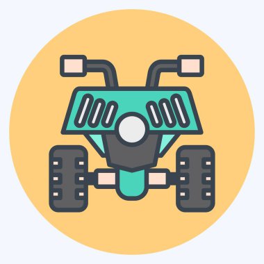 Simge Avlusu. Macera sembolüyle ilgili. renk arkadaşı stili. dizayn edilebilir