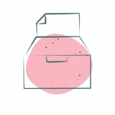 Simge kağıdı. Atık Ayıklama sembolüyle ilgili. Renkli Leke Biçimi. dizayn edilebilir