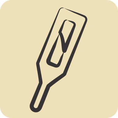 Simge Merkür. Atık Ayıklama sembolüyle ilgili. El çizimi tarzı. dizayn edilebilir