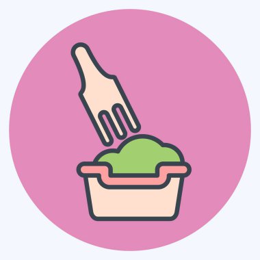 Simge Evcil Kiri. Atık Ayıklama sembolüyle ilgili. renk arkadaşı stili. dizayn edilebilir