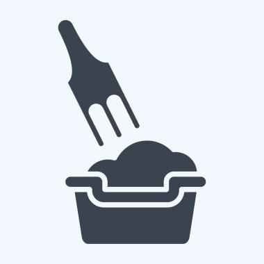 Simge Evcil Kiri. Atık Ayıklama sembolüyle ilgili. Kabartma tarzı. dizayn edilebilir