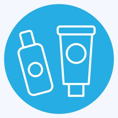 Simge Tuvalet Perileri. Tuvalet sembolüyle ilgili. Mavi gözlü. dizayn edilebilir