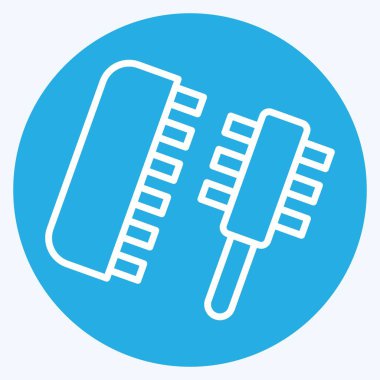 Simge Tarağı. Tuvalet sembolüyle ilgili. Mavi gözlü. dizayn edilebilir