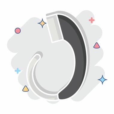 Simge duş başlığı. Tuvalet sembolüyle ilgili. Çizgi roman. dizayn edilebilir