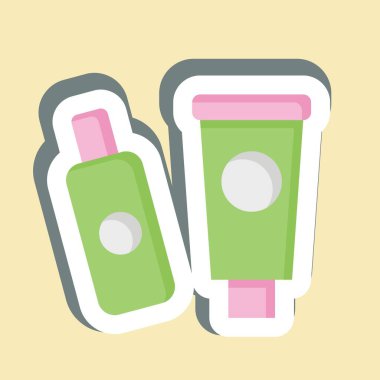 Çıkartmalı Tuvalet Ries. Tuvalet sembolüyle ilgili. dizayn edilebilir