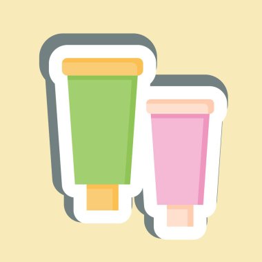 Çıkartma Ürünü. Tuvalet sembolüyle ilgili. dizayn edilebilir