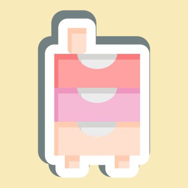 Çıkartma Çekmeceleri. Tuvalet sembolüyle ilgili. dizayn edilebilir