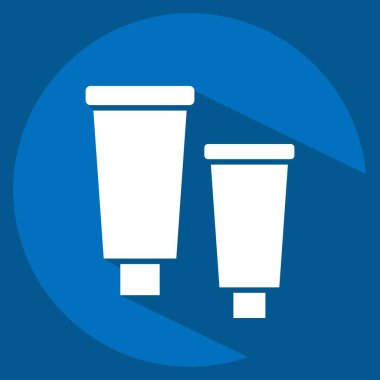 Simge Ürünleri. Tuvalet sembolüyle ilgili. Uzun gölge tarzı. dizayn edilebilir