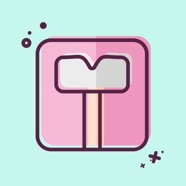 Simge Ölçekleri. Tuvalet sembolüyle ilgili. MBE tarzı. dizayn edilebilir