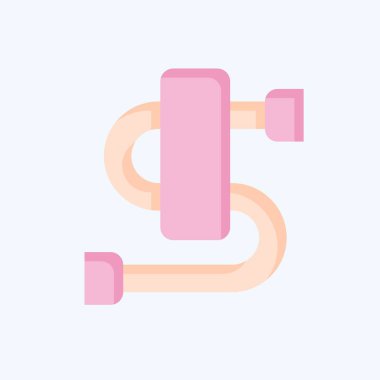 Simge Kulesi Demiryolu. Tuvalet sembolüyle ilgili. Düz stil. dizayn edilebilir