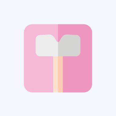 Simge Ölçekleri. Tuvalet sembolüyle ilgili. Düz stil. dizayn edilebilir