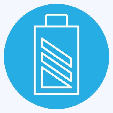 Simge Bataryası çıktı. Yükleme sembolüyle ilgili. Mavi gözlü. dizayn edilebilir