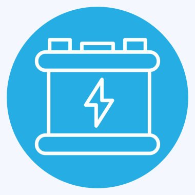 Simge Aktülatörü. Yükleme sembolüyle ilgili. Mavi gözlü. dizayn edilebilir