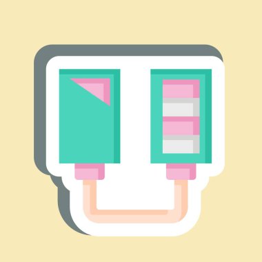 Etiket Güneş enerjisi şarj aleti. Yükleme sembolüyle ilgili. dizayn edilebilir