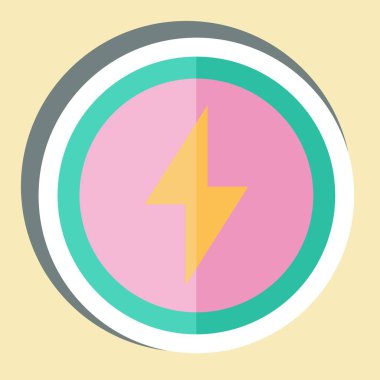 Etiket Enerjisi. Yükleme sembolüyle ilgili. dizayn edilebilir