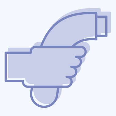 Icon Ev şarj oluyor. Yükleme sembolüyle ilgili. İki ton stili. dizayn edilebilir