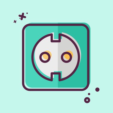 Simge Soketi. Yükleme sembolüyle ilgili. MBE tarzı. dizayn edilebilir