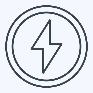 Simge Enerjisi. Yükleme sembolüyle ilgili. Sıra tarzı. dizayn edilebilir