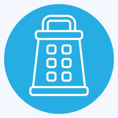 Simge rendesi. Mutfak Utensilleri sembolüyle ilgili. Mavi gözlü. dizayn edilebilir