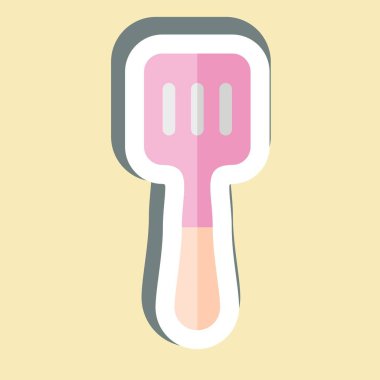 Etiket Spatula. Mutfak Utensilleri sembolüyle ilgili. dizayn edilebilir