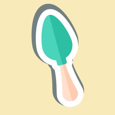 Etiket Kaşığı. Mutfak Utensilleri sembolüyle ilgili. dizayn edilebilir