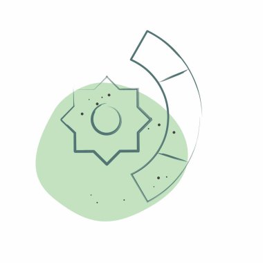 Simge UV seviyesi. Spf ve Sun sembolüyle ilgili. Renkli Leke Biçimi. dizayn edilebilir