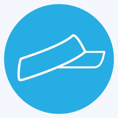 Icon Sun Cap. Spf ve Sun sembolüyle ilgili. Mavi gözlü. dizayn edilebilir