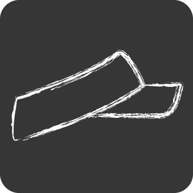 Icon Sun Cap. Spf ve Sun sembolüyle ilgili. Tebeşir stili. dizayn edilebilir