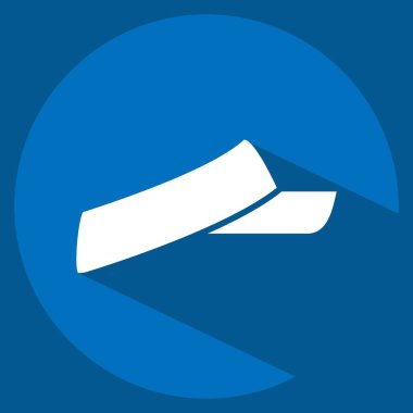 Icon Sun Cap. Spf ve Sun sembolüyle ilgili. Uzun gölge tarzı. dizayn edilebilir