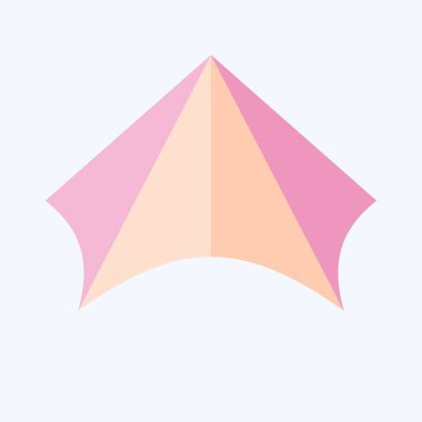 Simge Güneş Gölgesi. Spf ve Sun sembolüyle ilgili. Düz stil. dizayn edilebilir