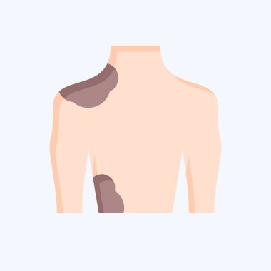 Simge Güneş yanığı. Spf ve Sun sembolüyle ilgili. Düz stil. dizayn edilebilir