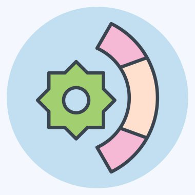 Simge UV seviyesi. Spf ve Sun sembolüyle ilgili. renk arkadaşı stili. dizayn edilebilir