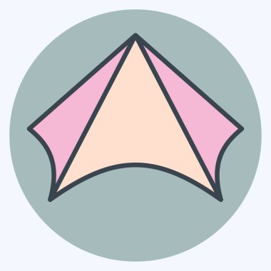 Simge Güneş Gölgesi. Spf ve Sun sembolüyle ilgili. renk arkadaşı stili. dizayn edilebilir