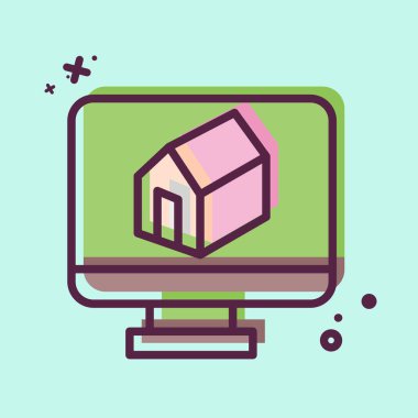 Simge 3D Yazdırma. Yazdırma sembolüyle ilgili. MBE tarzı. dizayn edilebilir