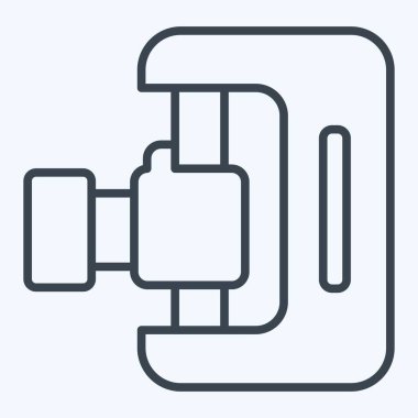 Simge 3D tarayıcı. Yazdırma sembolüyle ilgili. Sıra tarzı. dizayn edilebilir
