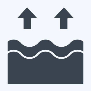 Simge Yaşlanma Karşıtı. Dermatoloji sembolüyle ilgili. Kabartma tarzı. dizayn edilebilir