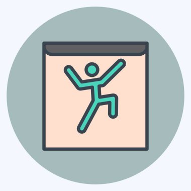 Simge Avatar. Metaverse sembolüyle ilgili. renk arkadaşı stili. dizayn edilebilir