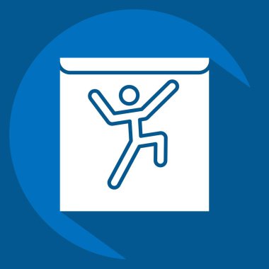 Simge Avatar. Metaverse sembolüyle ilgili. Uzun gölge tarzı. dizayn edilebilir