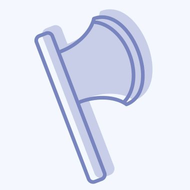 Simge Baltası. Cadılar Bayramı sembolüyle ilgili. İki ton stili. dizayn edilebilir