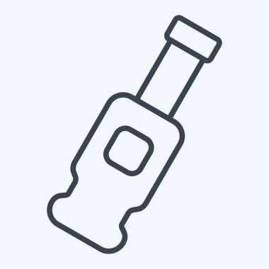 Icon Birası. BBQ sembolüyle ilgili. Sıra tarzı. dizayn edilebilir