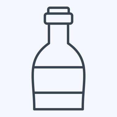 Simge konyağı. Meşrubat sembolüyle ilgili. Sıra tarzı. dizayn edilebilir