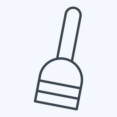 Simge Süpürgesi. Cadılar Bayramı sembolüyle ilgili. Sıra tarzı. dizayn edilebilir