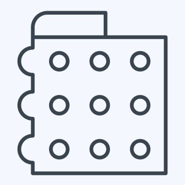 Simge Kabarcığı Paketi. Plastik Ürün sembolüyle ilgili. Sıra tarzı. dizayn edilebilir