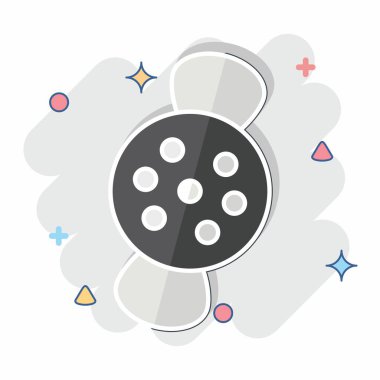 Simge Şekeri. Cadılar Bayramı sembolüyle ilgili. Çizgi roman. dizayn edilebilir