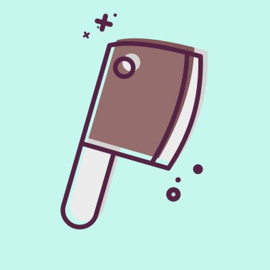 Simge Helikopteri. BBQ sembolüyle ilgili. MBE tarzı. dizayn edilebilir