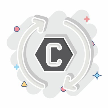 Simgesel soğutucu. Dermatoloji sembolüyle ilgili. Çizgi roman. dizayn edilebilir