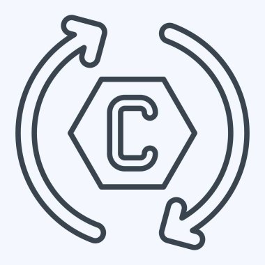 Simgesel soğutucu. Dermatoloji sembolüyle ilgili. Sıra tarzı. dizayn edilebilir