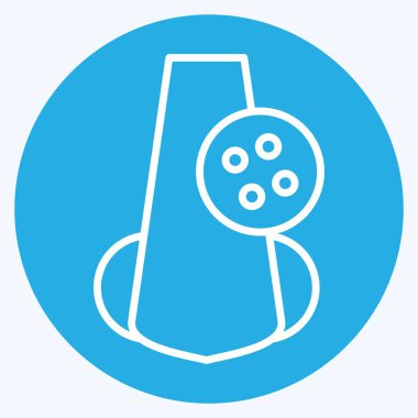 Simge Comedo. Dermatoloji sembolüyle ilgili. Mavi gözlü. dizayn edilebilir