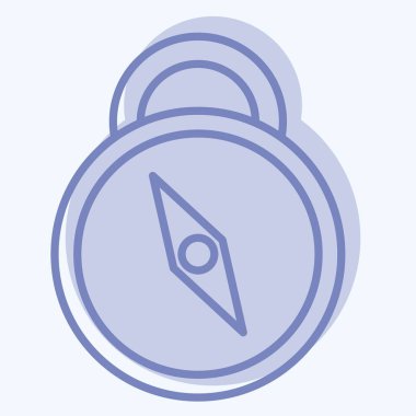 Simge Pusula. Macera sembolüyle ilgili. İki ton stili. dizayn edilebilir